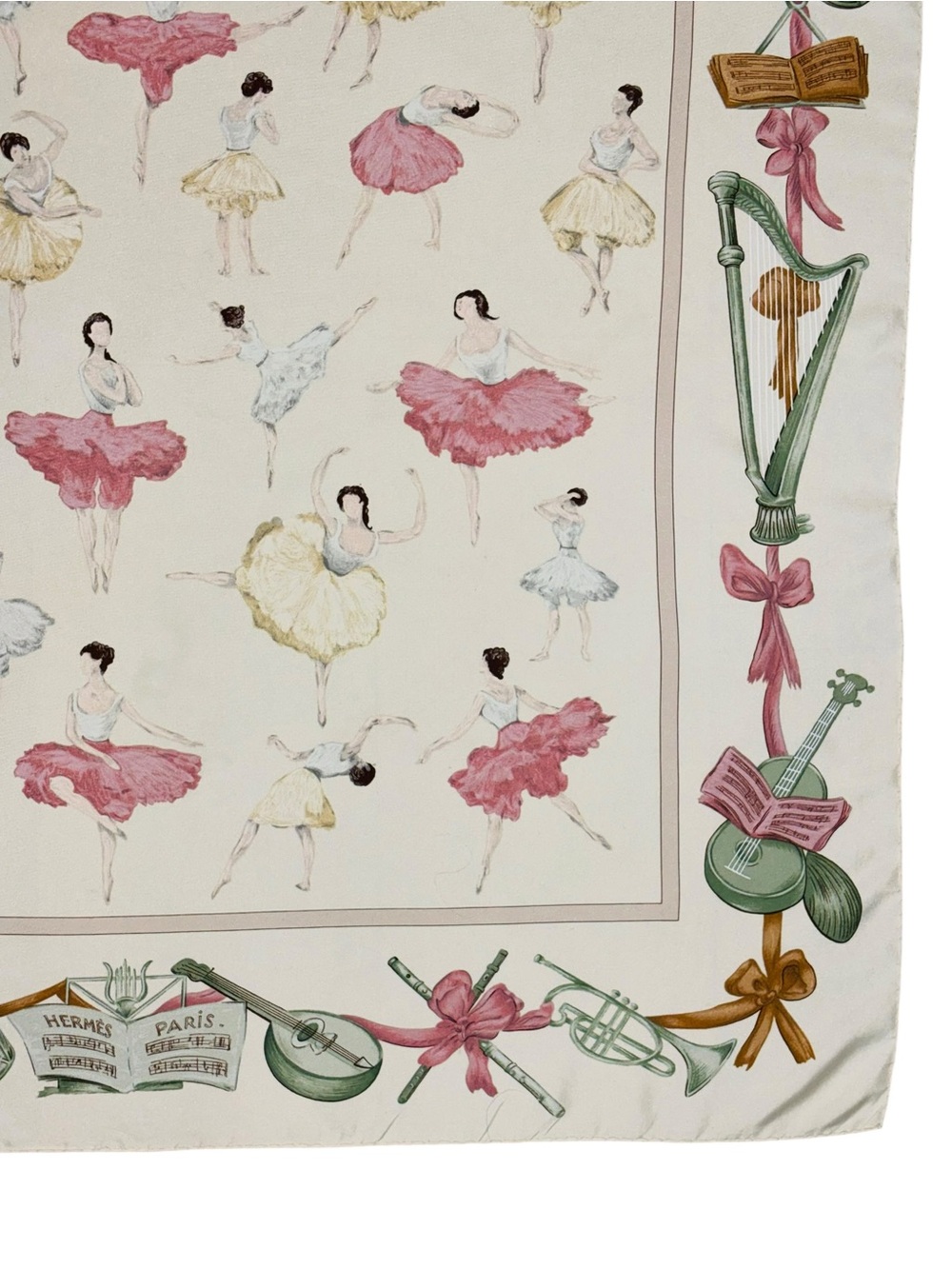 Vintage Hermès La Danse Silk Scarf 90 Ballet Ballerina Carré w/ Box - Picture 4 of 16